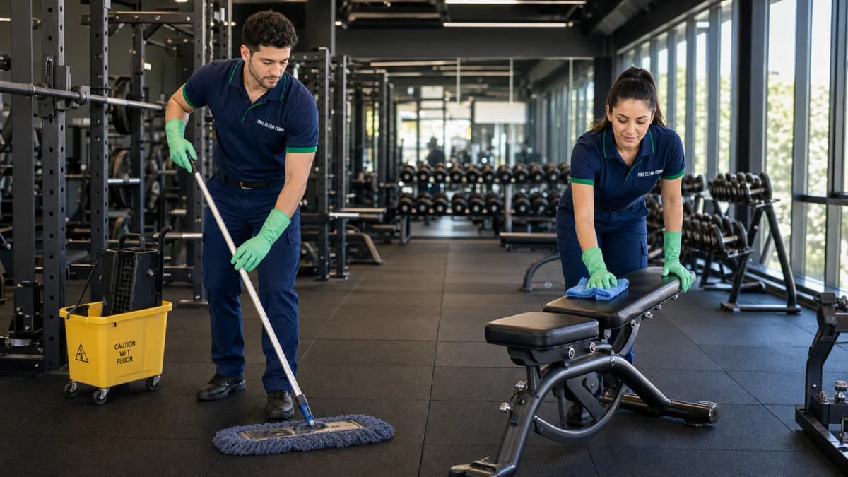 Professional gym cleaning services Blacktown - Clean and hygienic fitness center